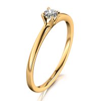 MEISTER Platina Gyémánt Eljegyzési Gyűrű