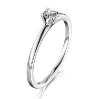 MEISTER Sárga arany Gyémánt Eljegyzési Gyűrű