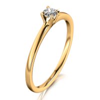 MEISTER Rozéarany Gyémánt Eljegyzési Gyűrű