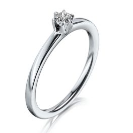 MEISTER Platina Gyémánt Eljegyzési Gyűrű