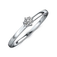 MEISTER Fehérarany Gyémánt Eljegyzési Gyűrű