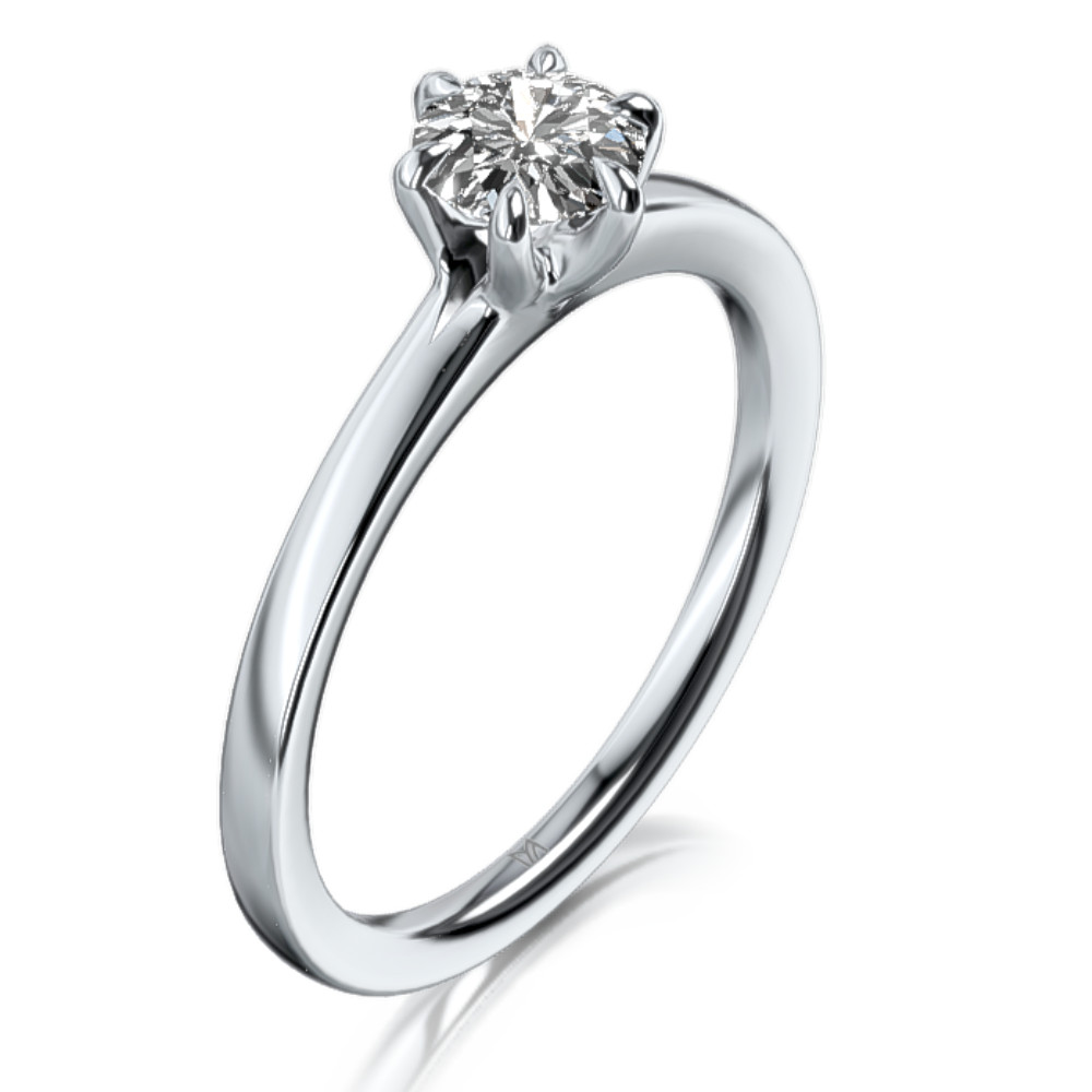 MEISTER Sárga arany Gyémánt Eljegyzési Gyűrű