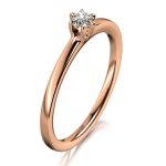MEISTER Rozéarany Gyémánt Eljegyzési Gyűrű