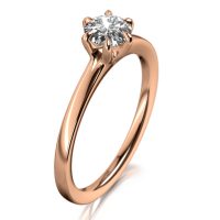 MEISTER Rozéarany Gyémánt Eljegyzési Gyűrű