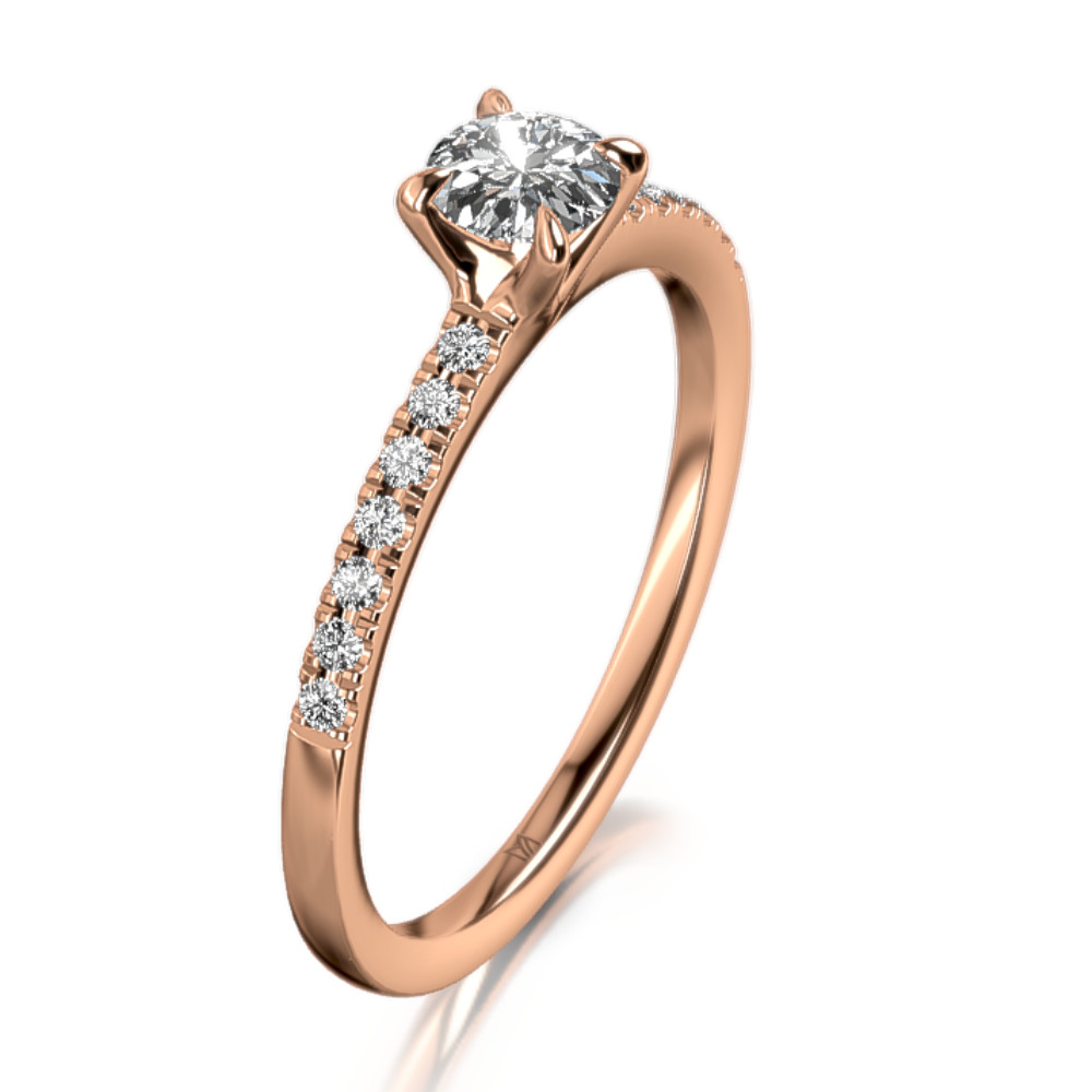 MEISTER Platina Gyémánt Eljegyzési Gyűrű