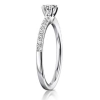 MEISTER Fehérarany Gyémánt Eljegyzési Gyűrű