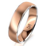 Rozéarany férfi karikagyűrű MEISTER