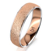 Rozéarany férfi karikagyűrű MEISTER