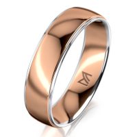 Rozéarany férfi karikagyűrű MEISTER