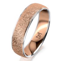 Rozéarany férfi karikagyűrű MEISTER