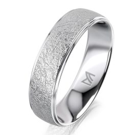 Fehérarany férfi karikagyűrű MEISTER