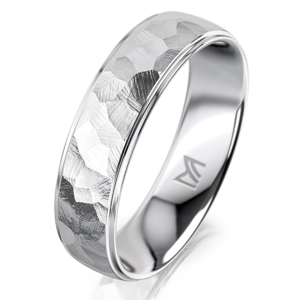 Fehérarany férfi karikagyűrű MEISTER