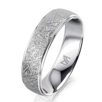 Fehérarany férfi karikagyűrű MEISTER