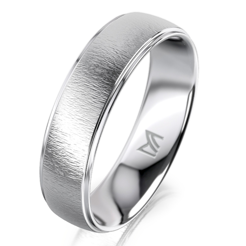 Fehérarany férfi karikagyűrű MEISTER