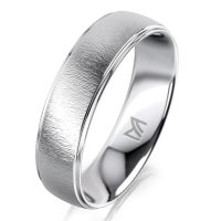 Fehérarany férfi karikagyűrű MEISTER