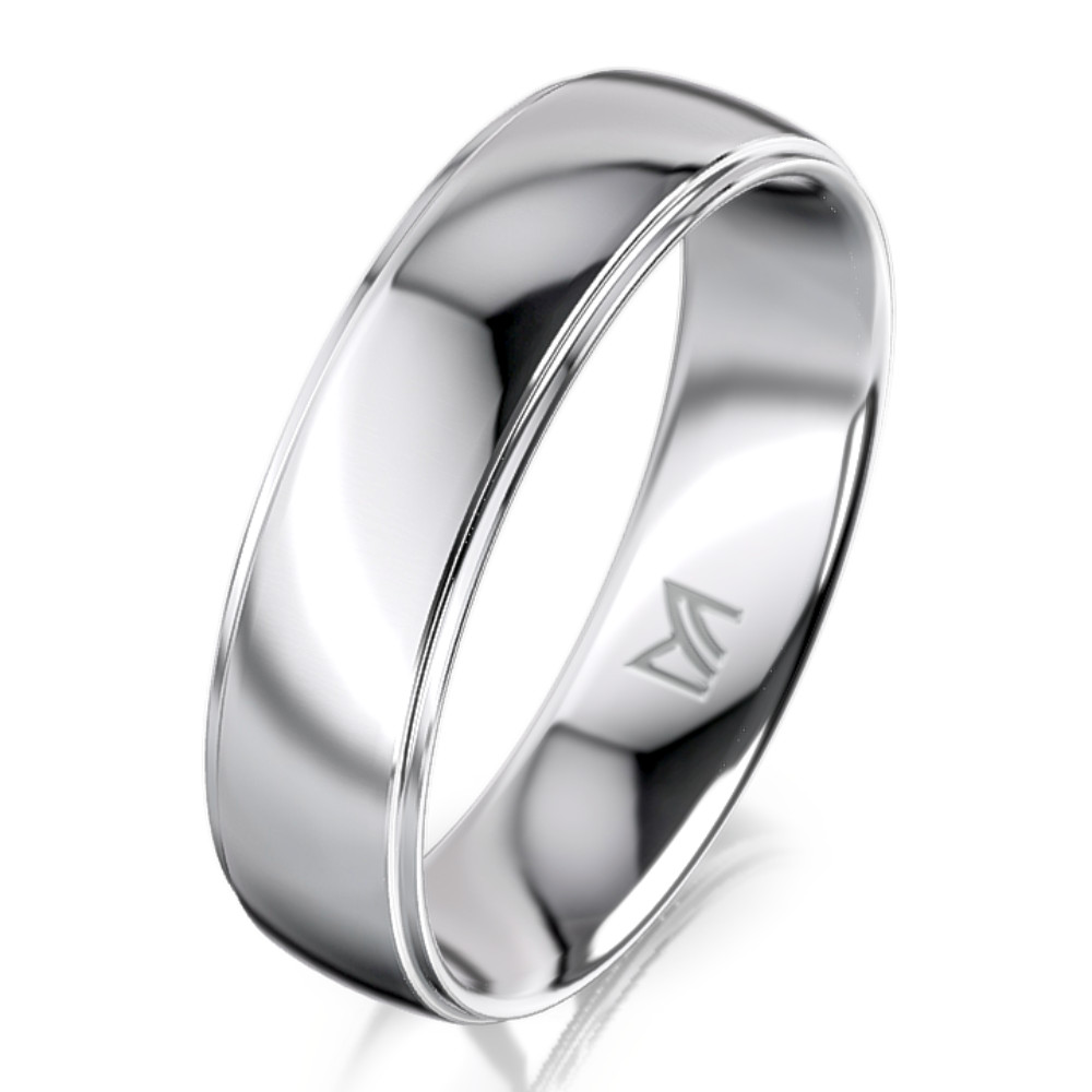 Fehérarany férfi karikagyűrű MEISTER