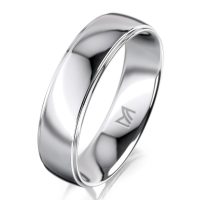 Fehérarany férfi karikagyűrű MEISTER