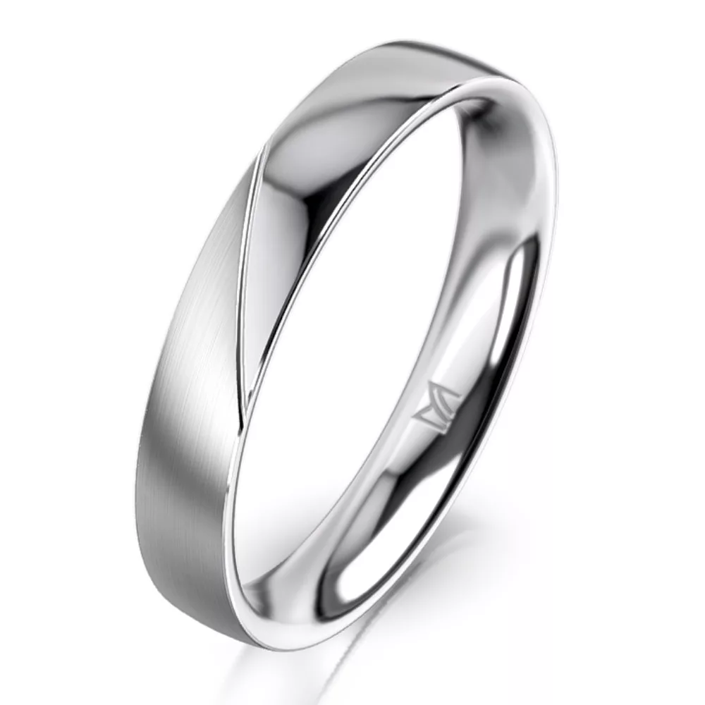 Men’s White Gold Wedding Ring MEISTER