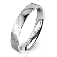 Men’s White Gold Wedding Ring MEISTER
