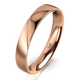 Rozéarany férfi karikagyűrű MEISTER