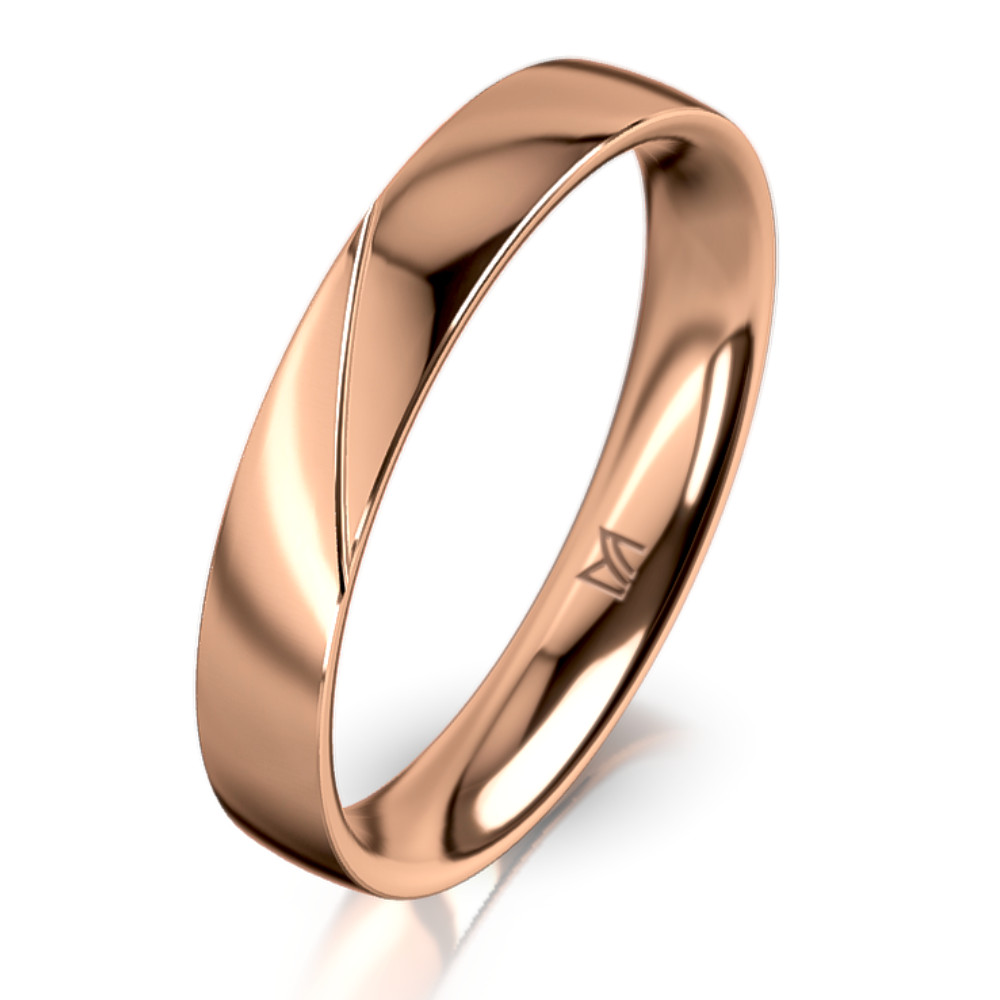 Rozéarany férfi karikagyűrű MEISTER