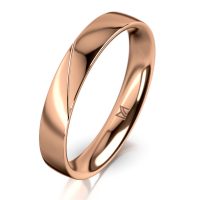 Rozéarany férfi karikagyűrű MEISTER