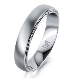 Platina férfi karikagyűrű MEISTER