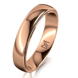 Rozéarany férfi karikagyűrű MEISTER