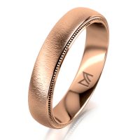 Rozéarany férfi karikagyűrű MEISTER