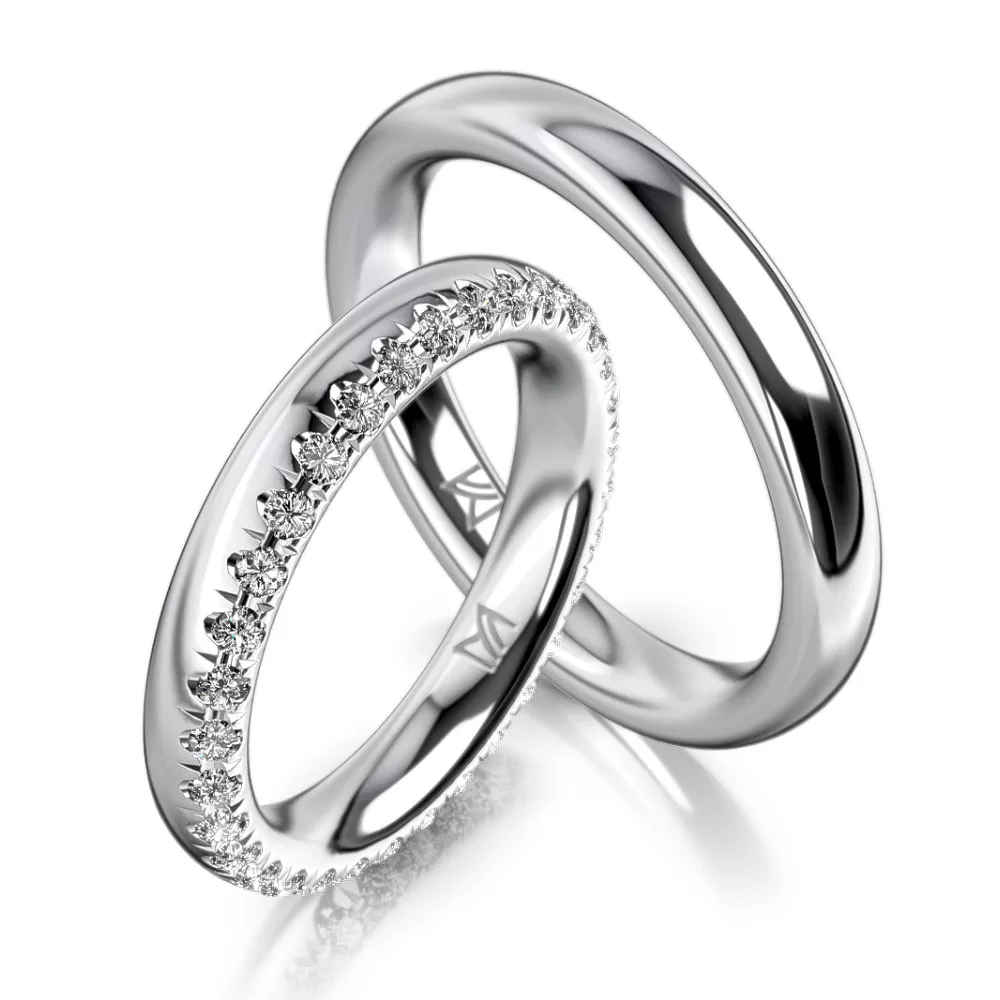 White Gold Wedding Ring MEISTER