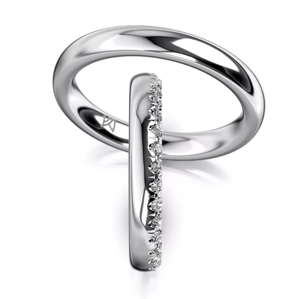 White Gold Wedding Ring MEISTER