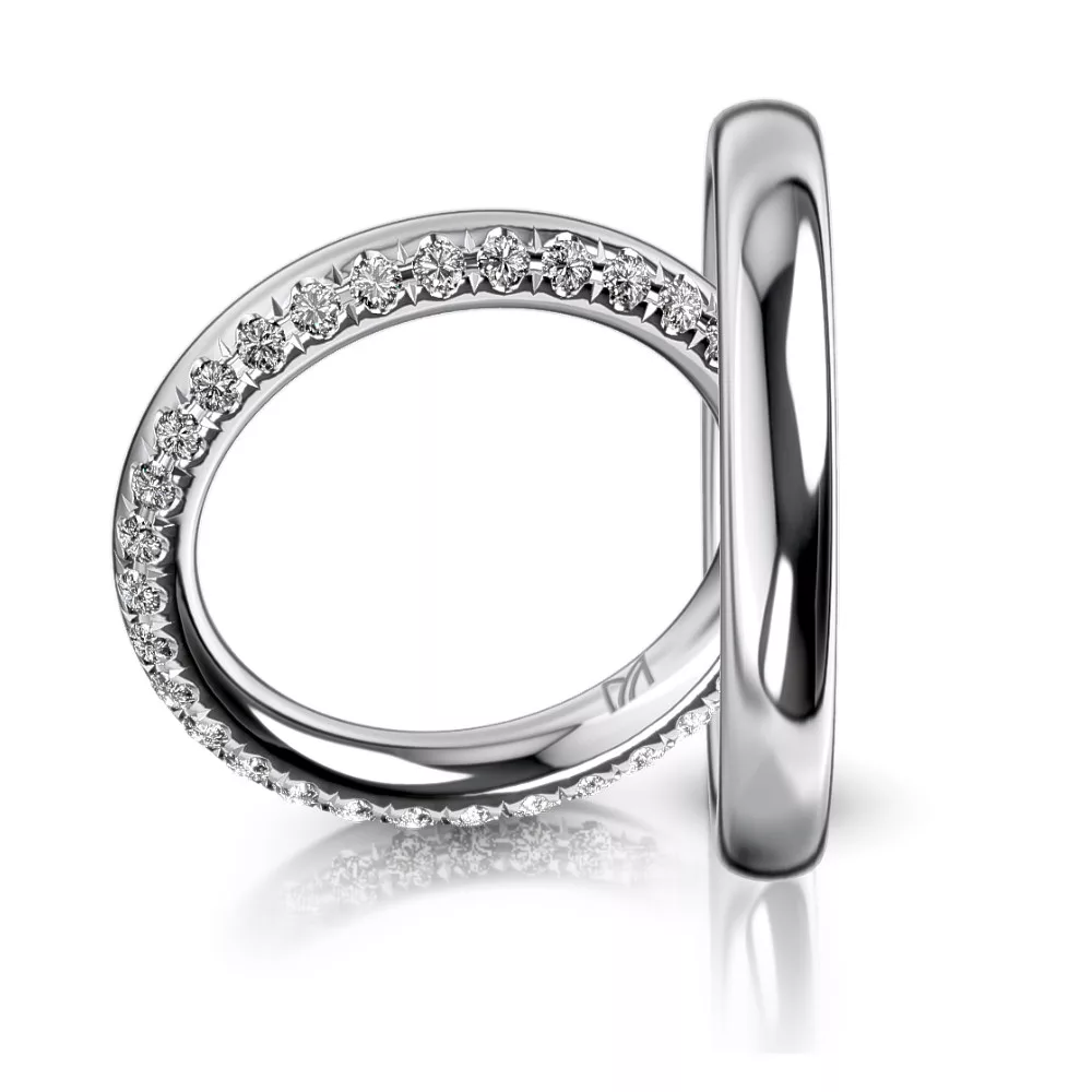 White Gold Wedding Ring MEISTER