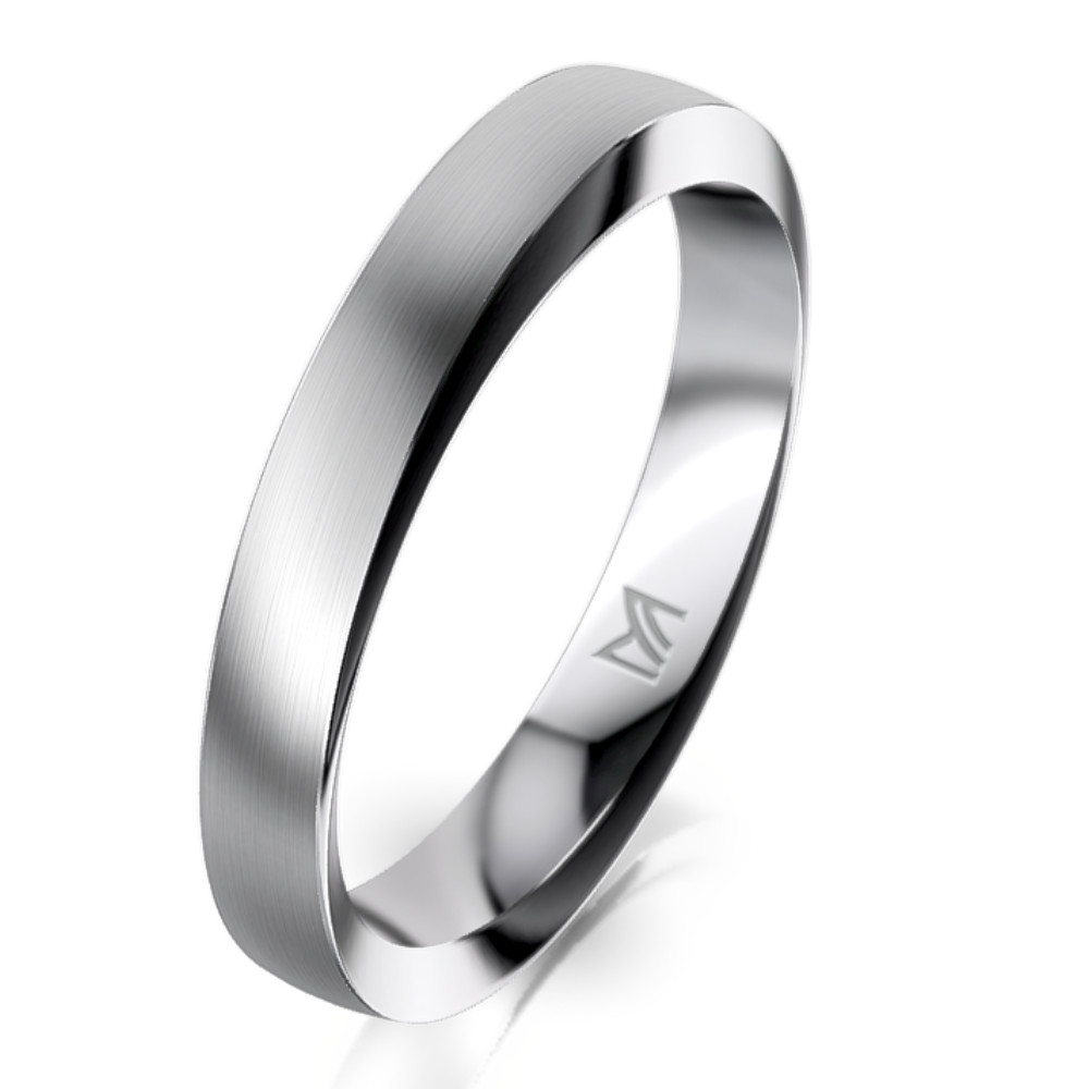 Fehérarany férfi karikagyűrű MEISTER