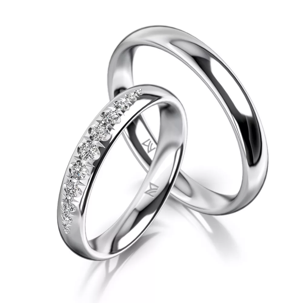 White Gold Wedding Ring MEISTER