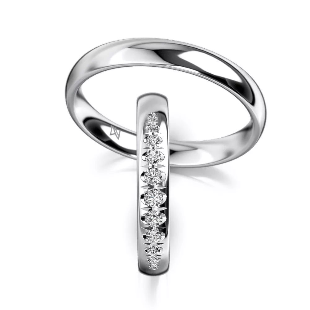 White Gold Wedding Ring MEISTER