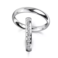 White Gold Wedding Ring MEISTER