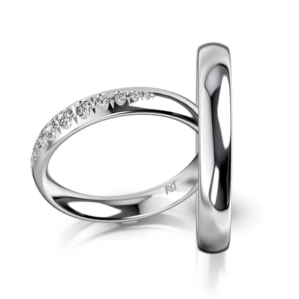 White Gold Wedding Ring MEISTER