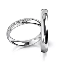 White Gold Wedding Ring MEISTER