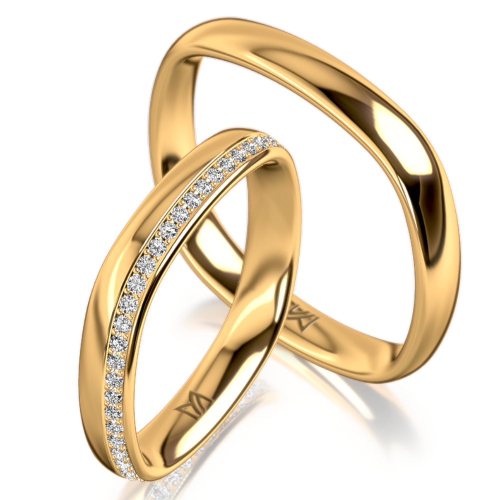 Sárga arany férfi karikagyűrű MEISTER