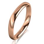 Rozéarany férfi karikagyűrű MEISTER