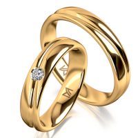 Sárga arany férfi karikagyűrű MEISTER