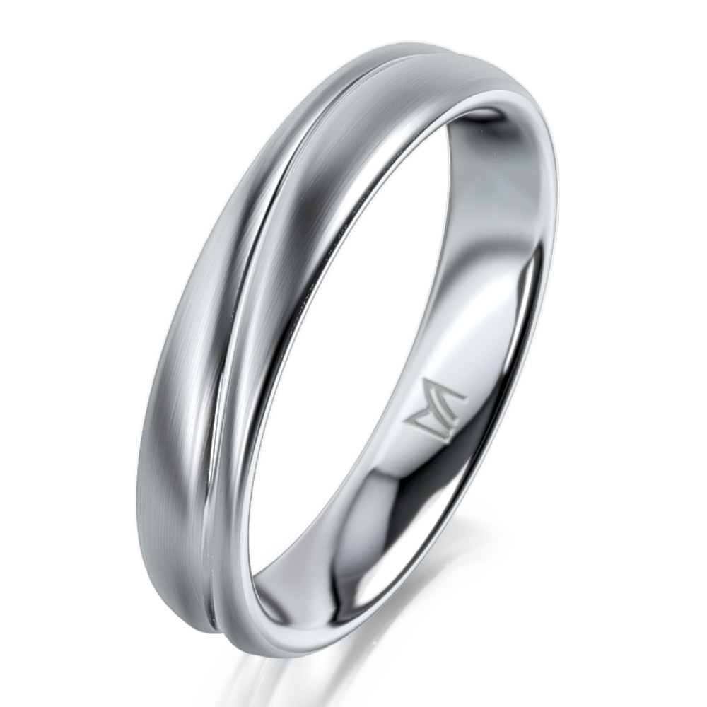 Fehérarany férfi karikagyűrű MEISTER