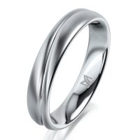 Fehérarany férfi karikagyűrű MEISTER