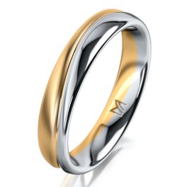 Sárga- és Fehérarany férfi karikagyűrű MEISTER