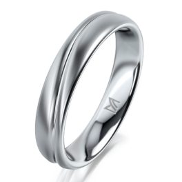Platina férfi karikagyűrű MEISTER