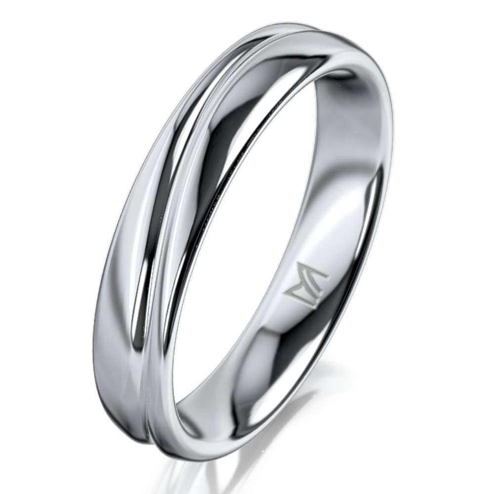 Platina férfi karikagyűrű MEISTER