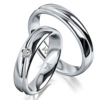 Platina férfi karikagyűrű MEISTER