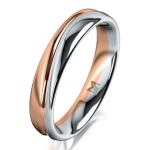 Rozéarany férfi karikagyűrű MEISTER