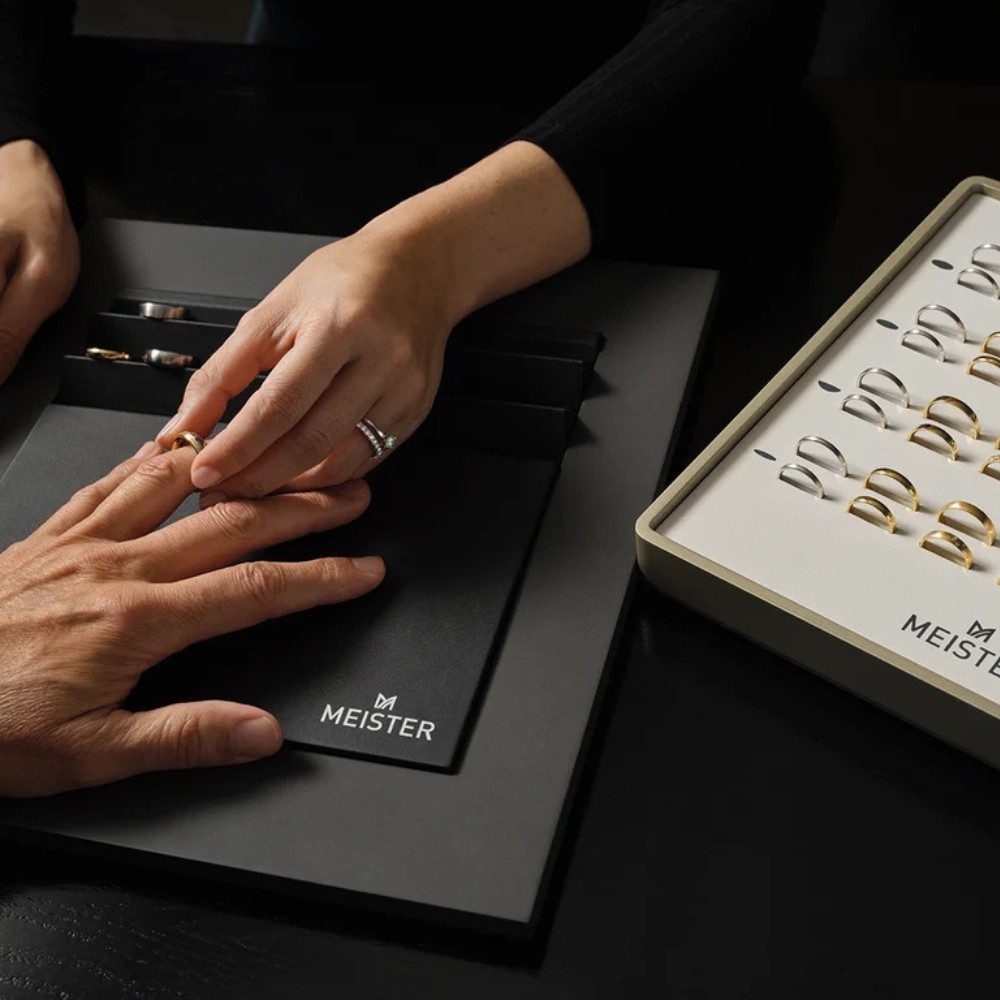 Sárga arany férfi karikagyűrű MEISTER