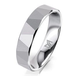 Fehérarany férfi karikagyűrű MEISTER